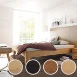 Hasena Oak-Line Massivholzbett Ronda/Colina L 200x200 cm Eiche bianco 20 cm