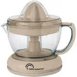 LITTLE BALANCE 8832 Little Juice Elektrische Zitruspresse, großes Fassungsvermögen 0,7 l, doppelte Drehung, 2 austauschbare Kegel, kompaktes Format, 40 W, Beige
