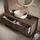 Badplaats Waschbeckenunterschrank Rimini 100 x 46 cm Walnuss Braun - Hängender Badezimmerschrank mit 2 Teile