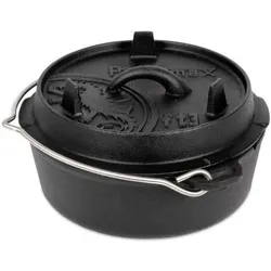 Dutch Oven Feuertopf ft3-t ohne Füße SCHWARZ No Size