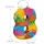 Relaxdays Pinata Zahl 8 HBT 20,5 x 15,5 x 4,5 cm bunt