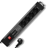 REV Ritter REV Steckdosenleiste 4-fach KS ÜSS+NF SupraGuard Schalter 2,5m