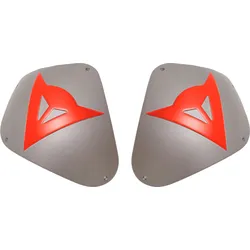Dainese Sport Aluminium kit, Schulterkappen - Silber/Neon-Rot