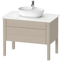 Duravit Waschtischunterschrank 2 Auszüge 93,8 x 74,3 x 57,0 cm Taupe Seidenmatt