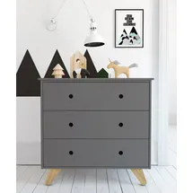 Möbilia Dolidoo 95 x 90 x 50 cm Grau / Natur