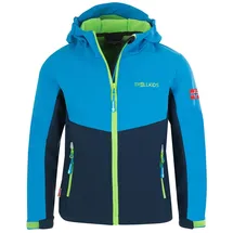 TROLLKIDS Kristiansand Jacke - Navy / Medium Blue / Green - 128 cm