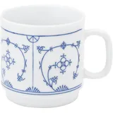 Kahla 485300A75019H Blau Saks Kaffeebecher 0,30 l | Kaffeetasse mit Strohmuster aus Porzellan