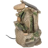 LIVARNO home Zimmerbrunnen mit LED-Beleuchtung, geräuscharm (Steine) - B-Ware neuwertig