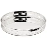 Edzard Tablett Coro, Höhe 3,5 cm, Ø 23 cm, rund, edel versilbert, anlaufgeschützt,