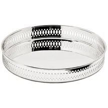 Edzard Tablett Coro, Höhe 3,5 cm, Ø 23 cm, rund, edel versilbert, anlaufgeschützt,