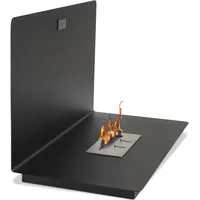 Wandmontierter Ethanol-Kamin - Alon Glänzend schwarz