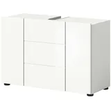 inn.furn Waschbeckenunterschrank Larik in weiß Hochglanz 80 cm