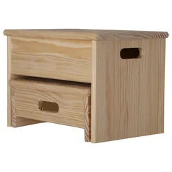 Aranaz MUEBLEAR - Trittleiterhocker Ara 2 Stufen ohne Finish