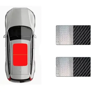 Autofenster Sonnenschutz Auto-Schiebedach-Sonnenschutz Für VW Für Sharan 7N 2012 2013 2014 2015 2016–2019 Auto-Panoramadach Hitzeschild Fenster Sonnenschutz Auto(Silver Black)