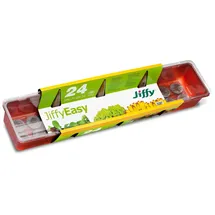 Jiffy 110010 Zimmergewächshaus (leicht) mit 36 mm Torfquelltabletten (24 Stück)