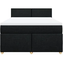 vidaXL Boxspringbett 160 x 200 cm Schwarz