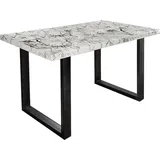 Paroli Esstisch Manger, in 3 Breiten und 2 Farbausführungen weiß 160 cm x 75 cm x 90 cm