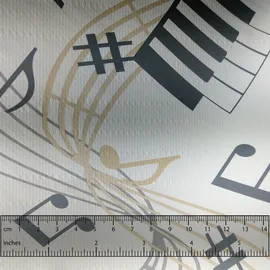 JUNOPAX Papiertischdecke 50m x 1,15m, Musik