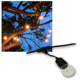 ChiliTec LED-Lichterkette Filament 13 m Schwarz