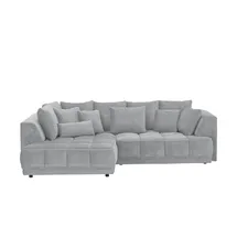 Switch Eckcouch Mikrofaser 3-Sitzer Grau