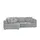Switch Eckcouch Mikrofaser 3-Sitzer Grau