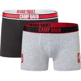 Camp David Boxershorts casual rot L 2er Pack