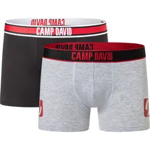Camp David Boxershorts casual rot L 2er Pack