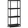 Curver Lagerregal Kunststoff 60 x 30 x 135 cm schwarz 4 Fachböden
