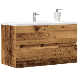 Bad-Hängeschrank Altholz-Optik 80x38,5x45 cm Holzwerkstoff