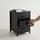 Relaxdays Nachtschrank 3 Schubladen 60 x 40 x 40 cm Schwarz