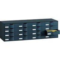 Paperflow Schubladenelement HxBxT 32,9x34,2x107,6cm 16 Fächer PS (Polystyrol) schwarz