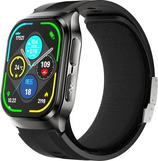 Smartwatch dido G80S mit Pump-Technologie – Gesundheitsmonitoring für Blutzucker, Blutdruck, Harnsäure, Blutfette – Präzise Messung von Herzfrequenz, EKG, Blutsauerstoff, Schlaf & Sportaktivitäten