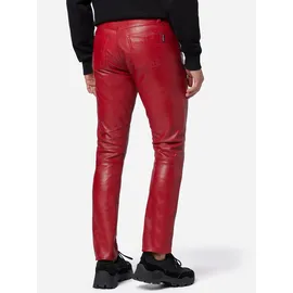 Ricano Lederhose No. 3 TR Slim Fit rot 36