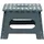 Wenko Klapphocker Kunststoff 29 x 22 x 22 cm Grau