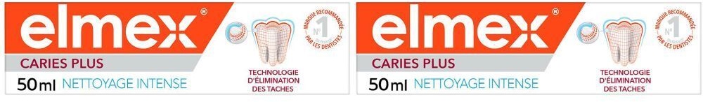 elmex® Dentifrice Nettoyage intense 2x50 ml dentifrice(s)
