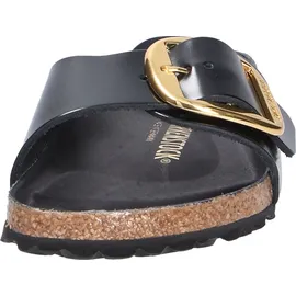 Birkenstock Madrid Big Buckle Naturleder Lack High Shine Black 39