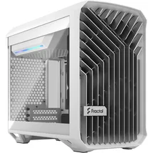 Fractal Design Torrent Nano White Computer Case TG Tempered Glass Clear Tint, Mini
