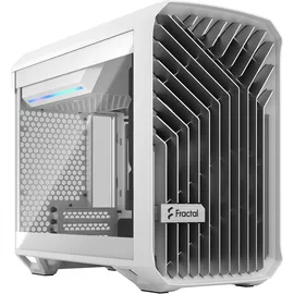 Fractal Design Torrent Nano White Computer Case TG Tempered Glass Clear Tint, Mini
