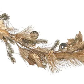 Beliani Weihnachtsgirlande Murcja 150 cm Gold