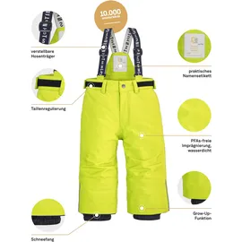 KILLTEC first instinct by killtec Kinder Skihose/Funktionshose mit Trägern und Schneefang FISW 33 MNS SKI PNTS, Lime, 86, 42255-000