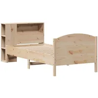 VidaXL Bücherregalbett ohne Matratze 75x190 cm Massivholz Kiefer