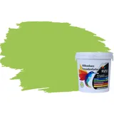 RyFo Colors Silikonharz Fassadenfarbe Lotuseffekt Trend Limonengrün 1l - bunte Fassadenfarbe, weitere Grün Farbtöne und Größen erhältlich, Deckkraft Klasse 1