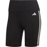 adidas Training Essentials 3-Streifen High-Waisted kurze Leggings Black S