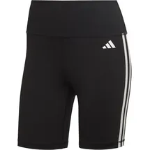 adidas Training Essentials 3-Streifen High-Waisted kurze Leggings Black S