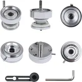 vidaXL Buttonmaschine 500 Button-Teile 44 mm