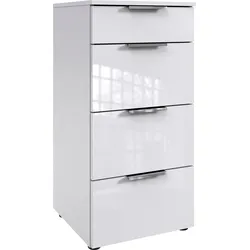 Schubkastenkommode WIMEX "level36 D by fresh to go", weiß (korpus weiß, front lack weiß), B:41cm H:84cm T:41cm, Spanplatte, Sideboards, mit soft-close Funktion und Lackfronten, 4 Schubladen, Kommode hoch