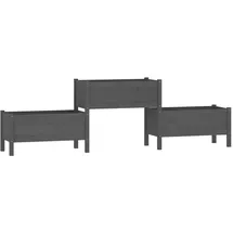 vidaXL Pflanzkübel 245,5 x 44 x 75 cm Grau