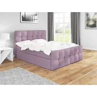 Mebloland Boxspringbett BERG mit 2 Bettkästen und Topper. -