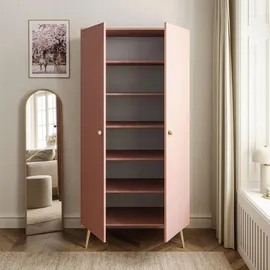 lookway KLEIDERSCHRANK Zweitüriger HARMONY Natürlich Rosa