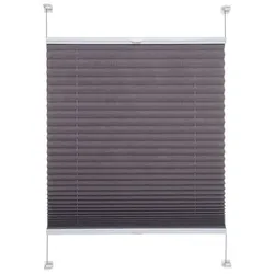 LIEDECO Klemmfix Plissee, grau, verspannt